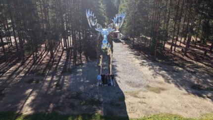 Fangkurs Nord in fromt of elk
